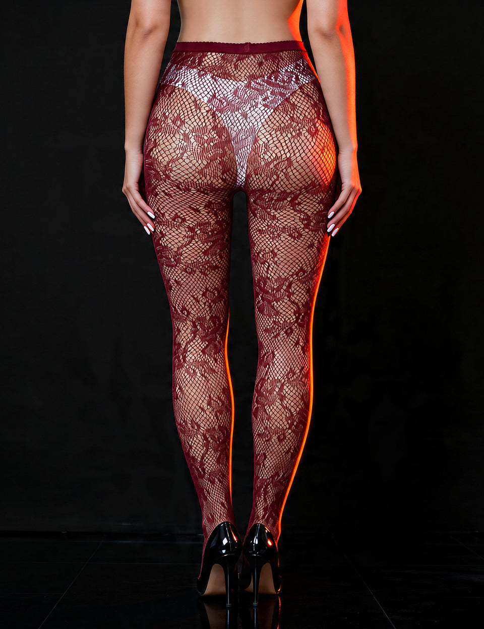Flower Fishnet Pantyhose
